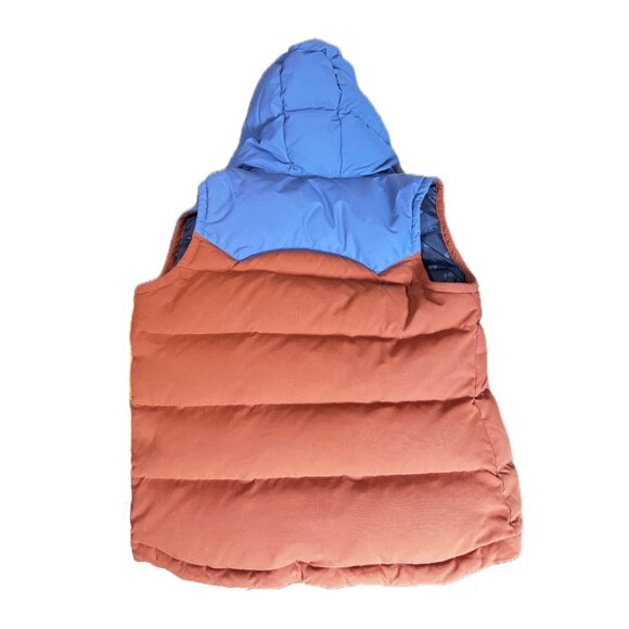 PATAGONIA | Women's Bivy Hooded Down Vest | M | Canvas - Sisu Brown/Rust/Blue - Picture 3 of 7
